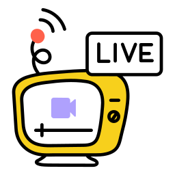 transmisja telewizyjna ikona