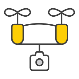 cámara de dron icono