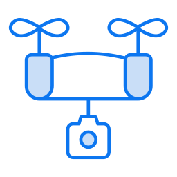telecamera drone icona