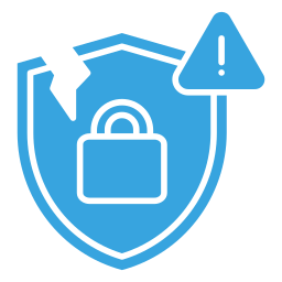 Security breach icon