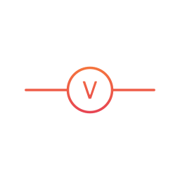 voltmeter pictogram icoon