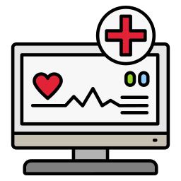 Ekg monitor icon