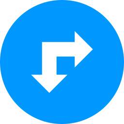 Right and down icon