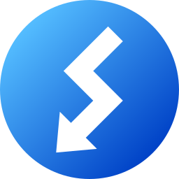 Down left arrow icon