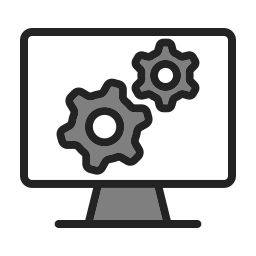 configuración de la computadora icono