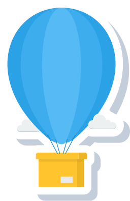 Air balloon icon