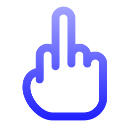 Middle finger icon