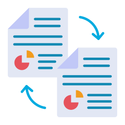 transferencia de archivos icono