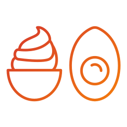 Deviled eggs icon