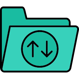 transferencia de datos icono