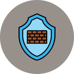 muro difensivo icona