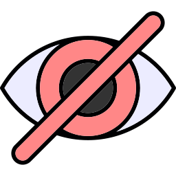 Close eyes icon