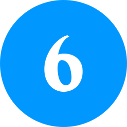 número 6 icono