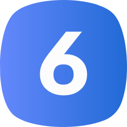 sześć ikona