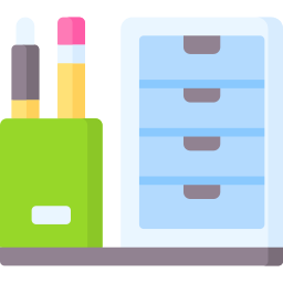 Desk organizer icon