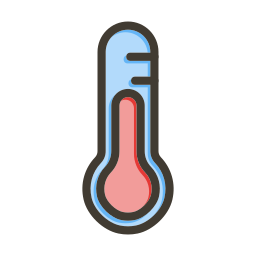 gorąca temperatura ikona