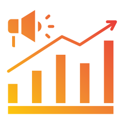 grafico di crescita icona