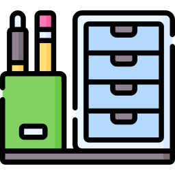 Desk organizer icon
