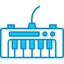 tastiera di pianoforte icona