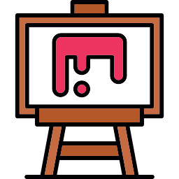 Paint canvas icon