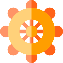 Dharma wheel icon