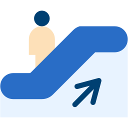 Escalator up icon