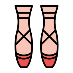 Ballet shoes icon