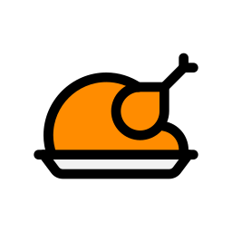 Roasted chicken icon