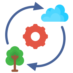 Carbon emission icon