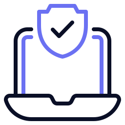 Laptop security icon