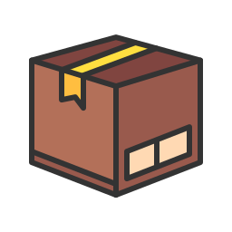 Cardboard box icon