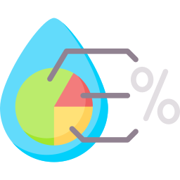 水の消費量 icon
