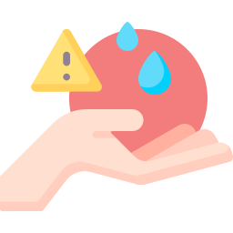 Water shortage icon