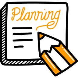 Management planning icon