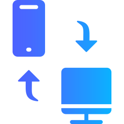 transmisión de datos icono