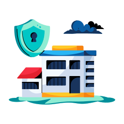 Protected house icon