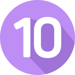 numero 10 icono