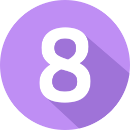 numero 8 icono