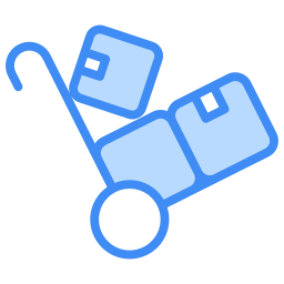 Hand trolley icon