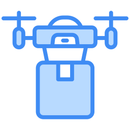 Drone delivery icon