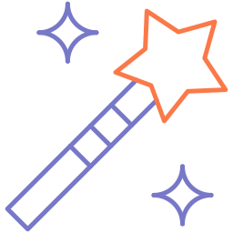 Magic stick icon