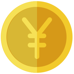 moneta yen icona