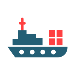 Cargo ship icon