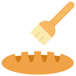 brocha de pastelería icono