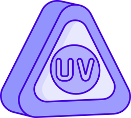 radiación uv icono