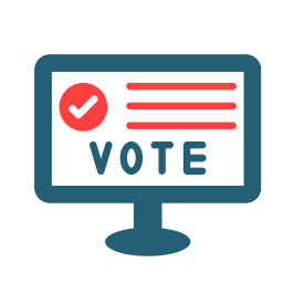 Online voting icon