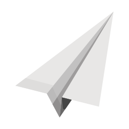 avion en papier Icône