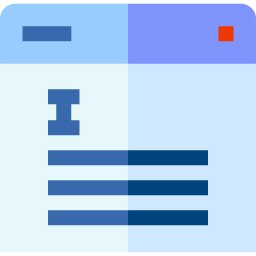 caja de texto icono