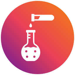 Chemical reaction icon