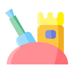 Sand castle icon